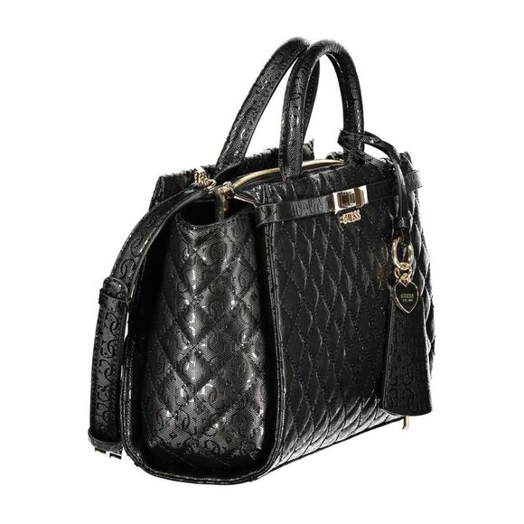 Guess Jeans Black Polyurethane Women's Women's Handbag